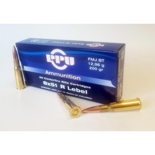 Cartouches Partizan Cal. 8x51R Lebel 200-Grs FMJ BT x20 CAT C