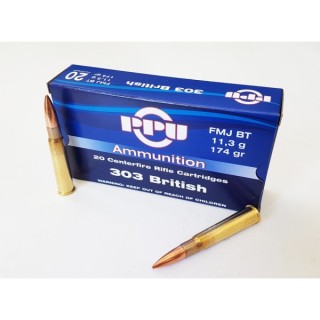 Cartouches Partizan Cal. .303 British 174-Grs FMJ BT CAT C