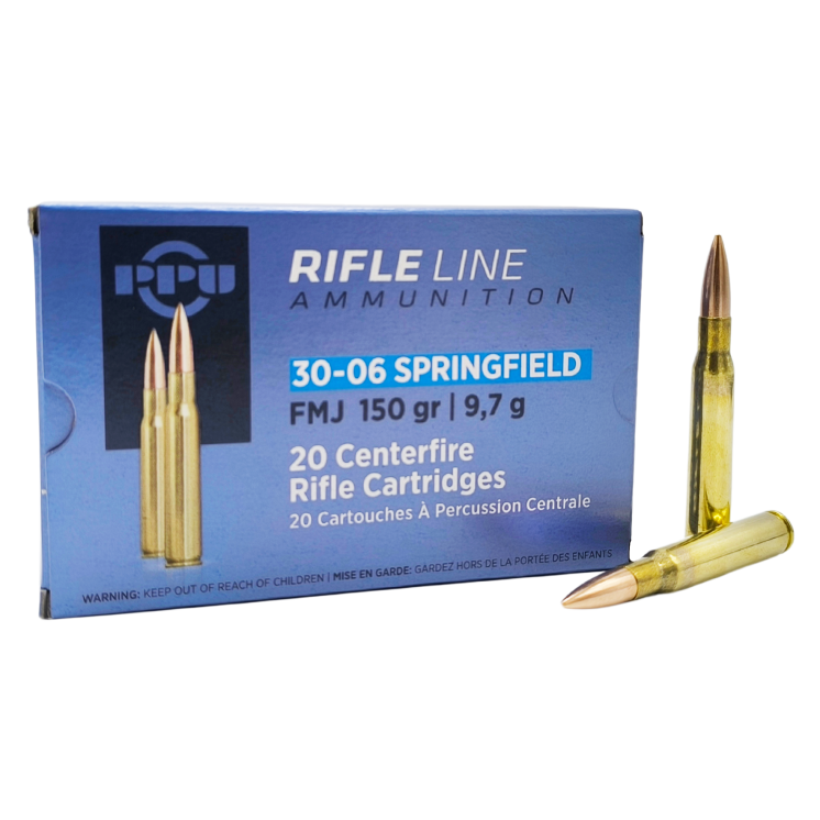 Cartouches Partizan CalIBRE 30-06 Springfield 150-Grs FMJ CAT C