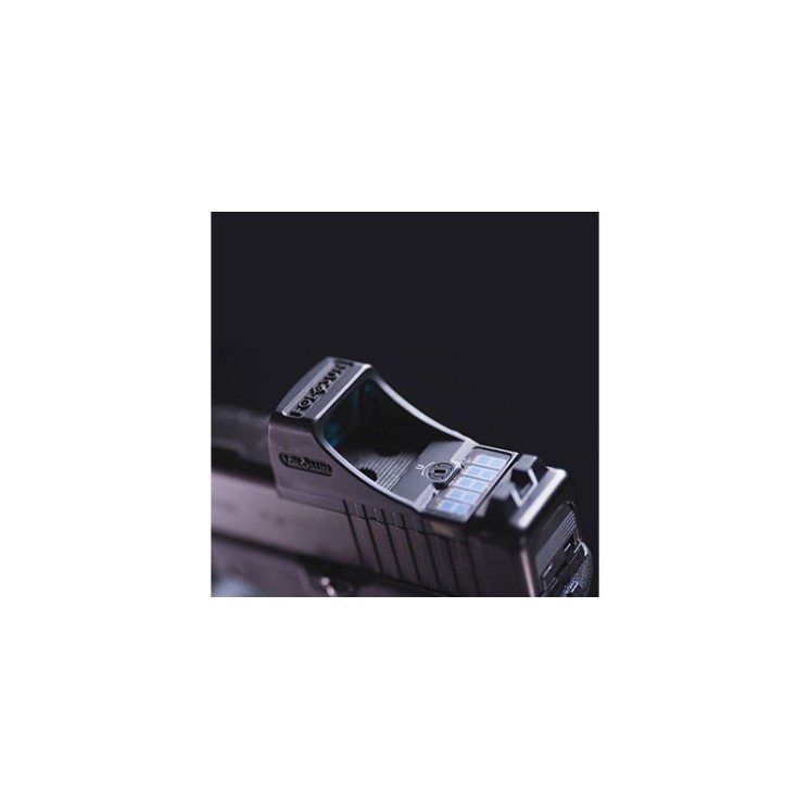 Holosun SCS-MOS - Réticule : Vert - Bouton +/- et Panneau solaire - Pour pistolets Glock MOS