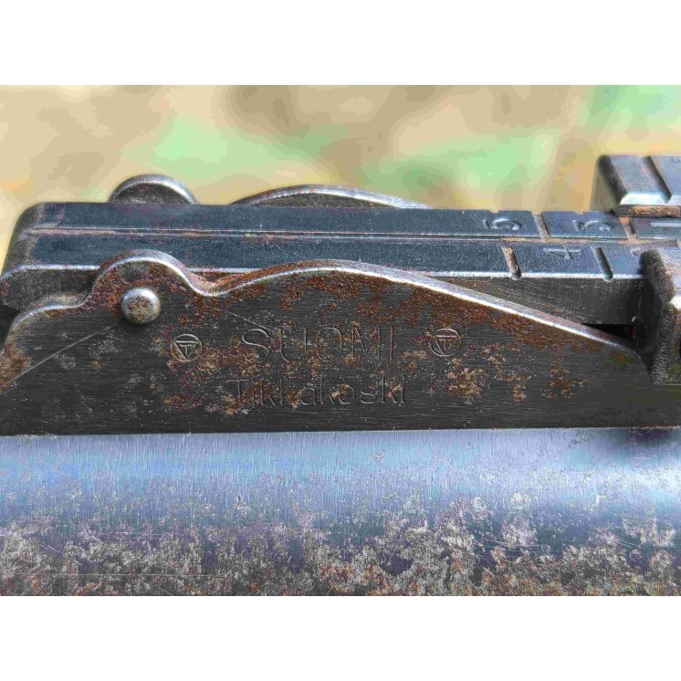 Pistolet Mitrailleur Suomi Finlandais arme de prise Allemande Pur WW2 Saint étienne