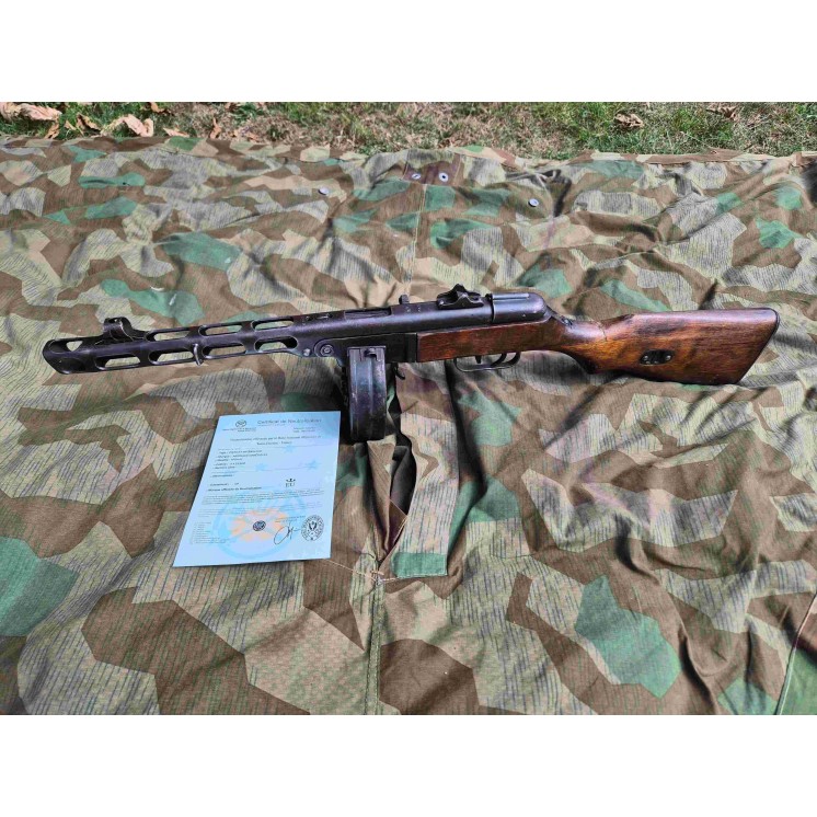 Pistolet Mitrailleur PPSH41 russe arme de prise Allemande Pur WW2 Saint étienne