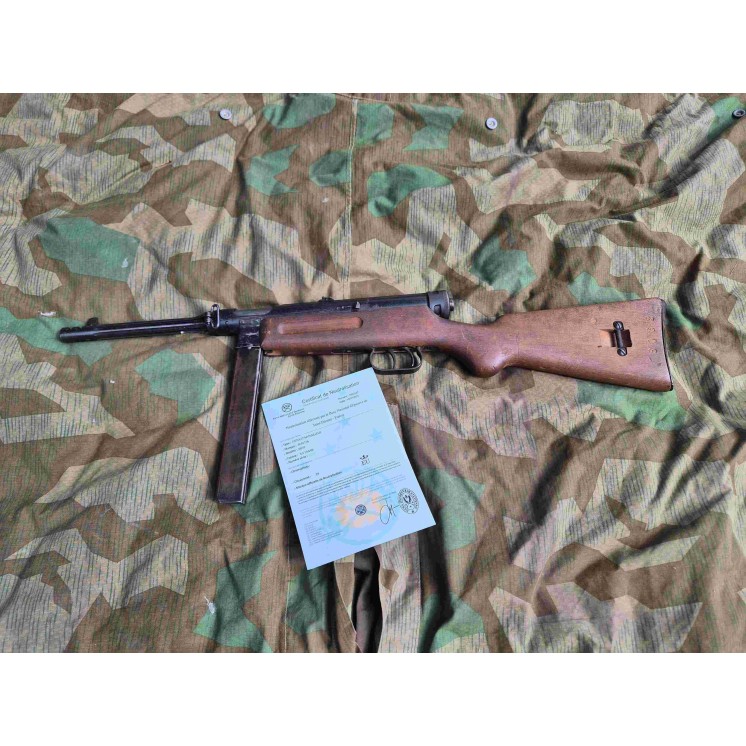 PISTOLET MITRAILLEUR BERETTA MOD 38/42 PUR WW2 NEUTRA Saint étienne