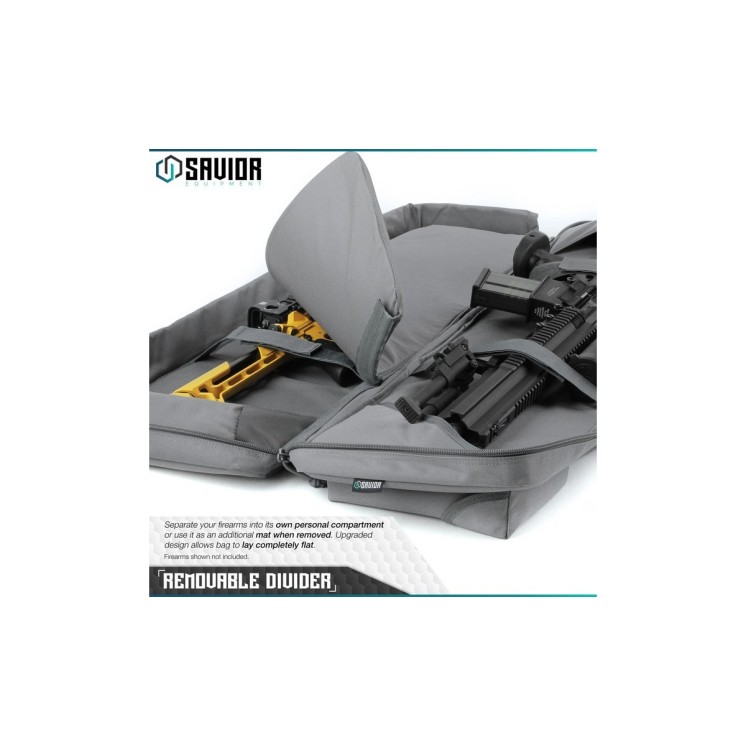 Savior Urban Warfare 42' Double Rifle Case Gris