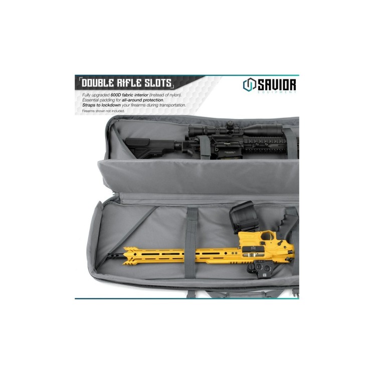 Savior Urban Warfare 42' Double Rifle Case Gris