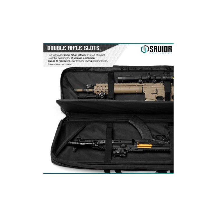 Savior Urban Warfare 46' Double Rifle Case Noir