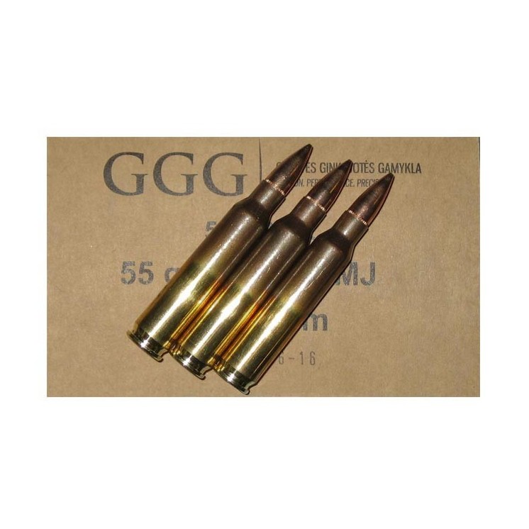 Caisse de 1000 cartouches GGG 223 55gr FMJ BT cat B