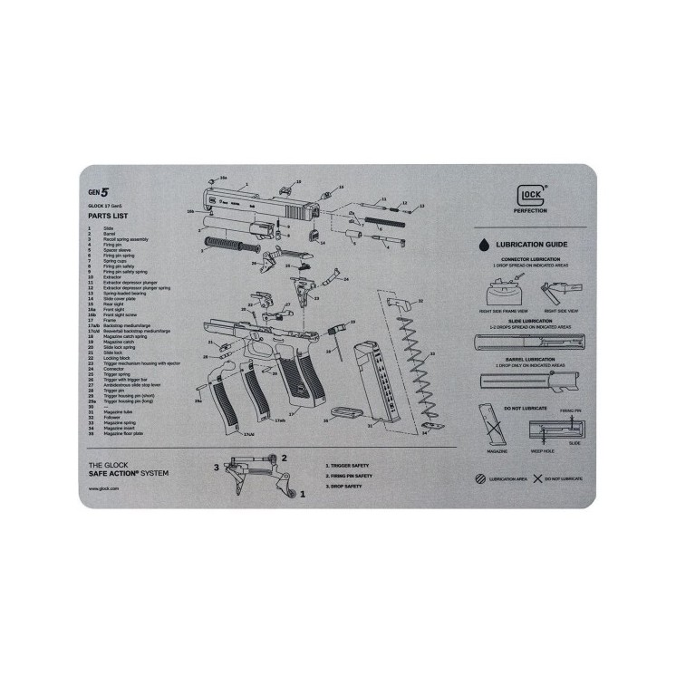 Tapis de démontage gris - GLOCK