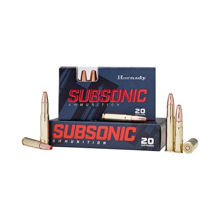 BOITE DE 20 CARTOUCHES HORNADY 30-30 WIN 175GR SUBSONIC