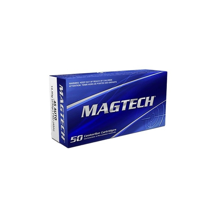 BOITE DE 50 CARTOUCHES MAGTECH 45 AUTO 230GR FMJ CAT B