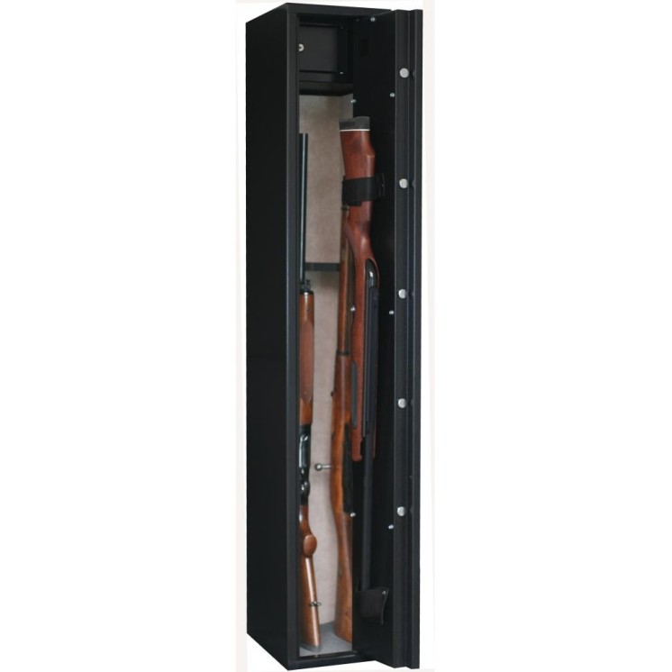 INFAC SENTINEL SD5 ARMOIRE FORTE 4 ARMES AVEC LUNETTE DONT 1 ARME DANS LA PORTE