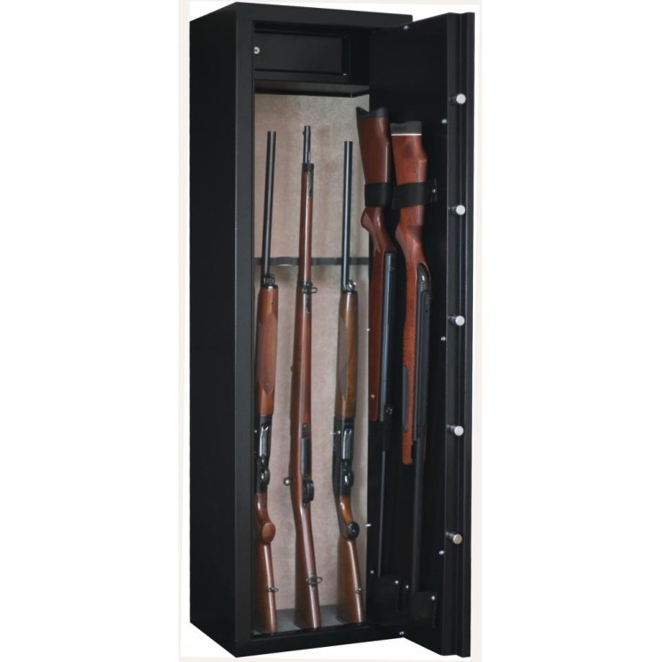 INFAC SENTINEL SD10 ARMOIRE FORTE 8 ARMES AVEC LUNETTE DONT 2 ARMES DANS LA PORTE