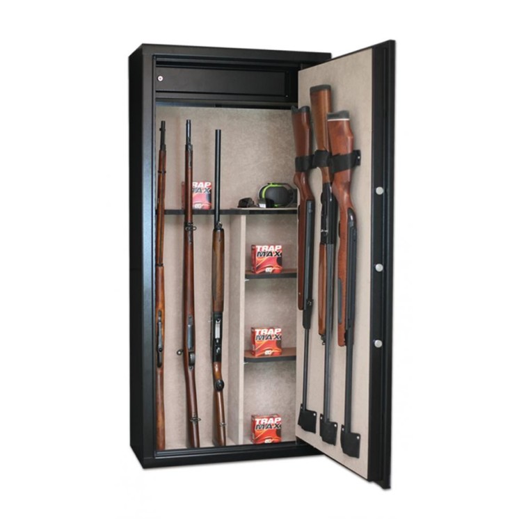 INFAC CLASSIC CT14 ARMOIRE FORTE 11 ARMES AVEC LUNETTE + 3 DANS LA PORTE