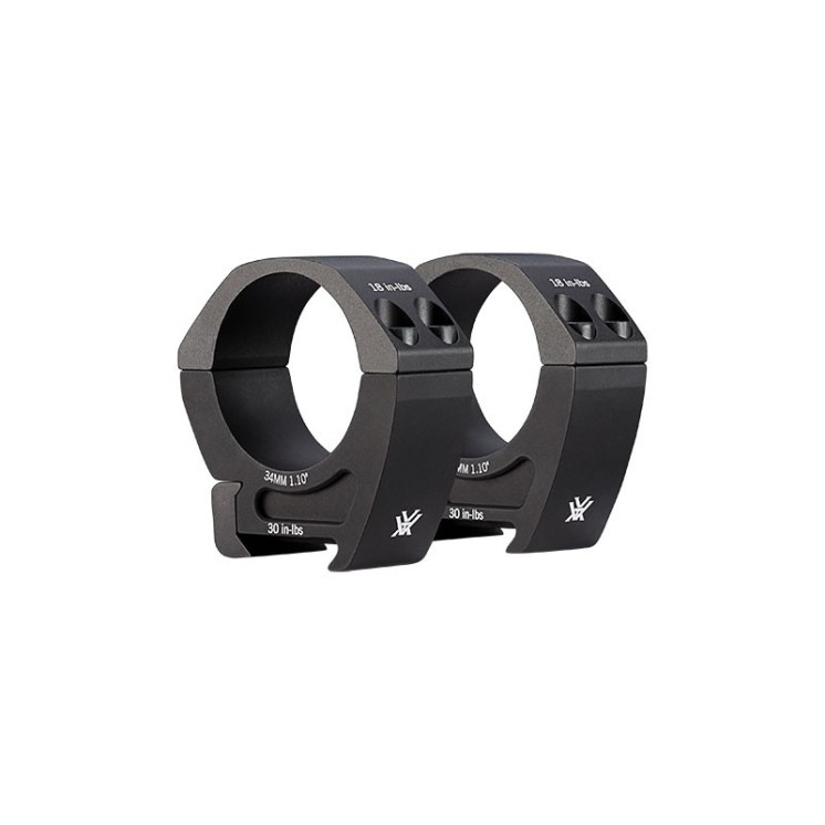 Montage Colliers 34mm Vortex Pro Series - Diam : 34mm - Taille : Medium