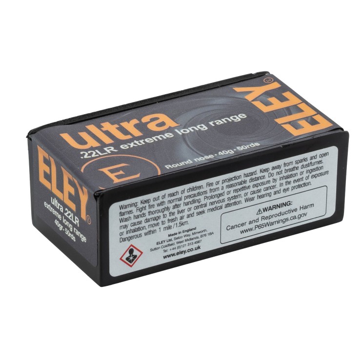 Cartouches ELEY 22LR Extreme Long Range 40gr / 2,59g CAT C