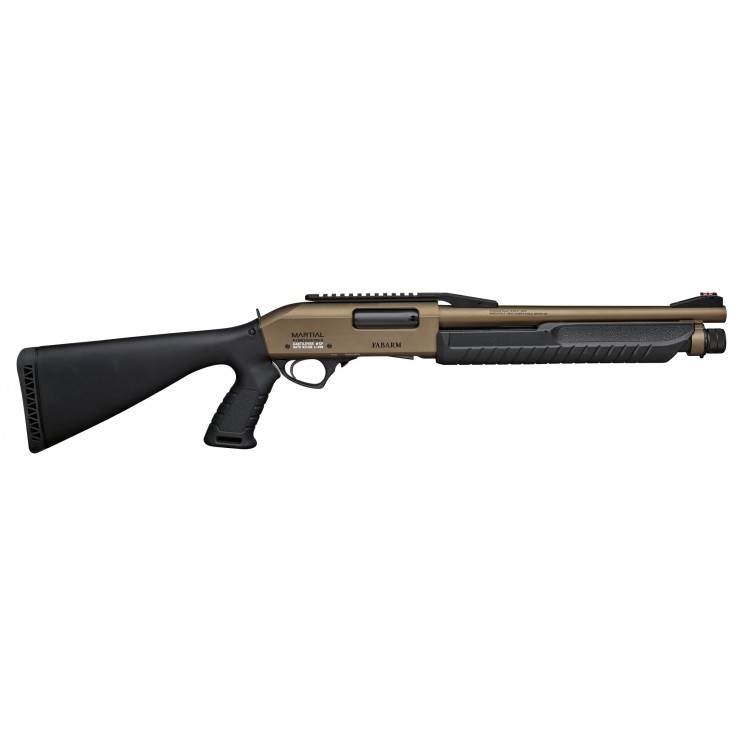 Fusil à pompe Fabarm MARTIAL CANTILEVER 14'' Burnt Bronze 12/76 CAT B