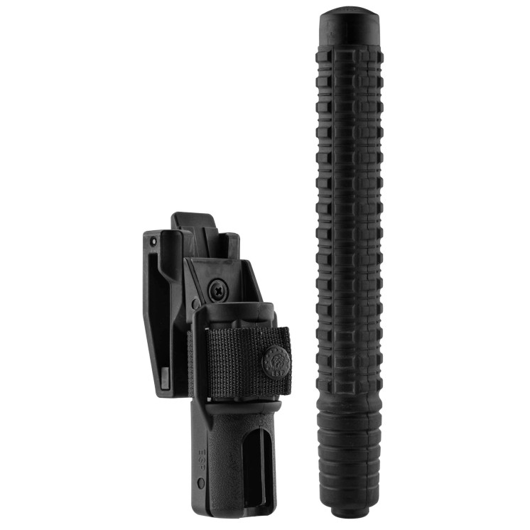 Matraques télescopiques noires avec poignée antidérapante 16 pouces