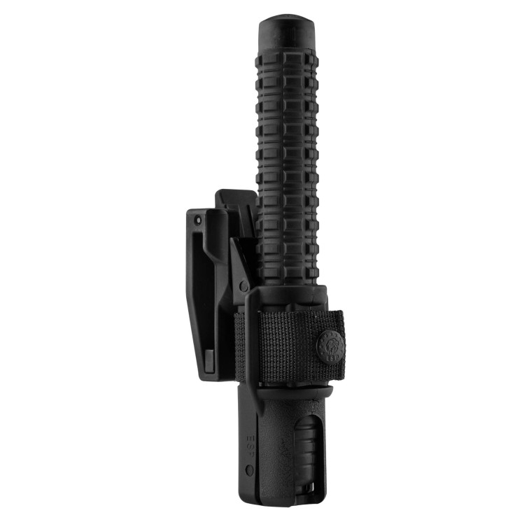 Matraques télescopiques noires avec poignée antidérapante 16 pouces