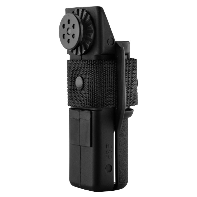 Matraques télescopiques noires avec poignée antidérapante 16 pouces