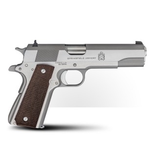 PISTOLET SPRINGFIELD 1911 INOX MIL-SPEC TYPE 1911 A1 CAL 45 ACP CANON 5 CAT B