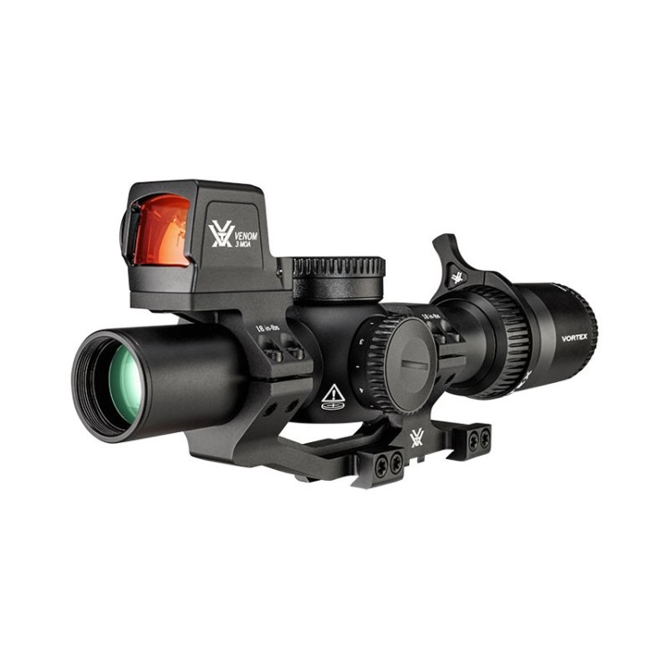 Vortex Pack - Lunette Venom 1-6x24 - AR BDC3 IL SFP (MOA) + Point Rouge fermé Venom 3 MOA + Montage