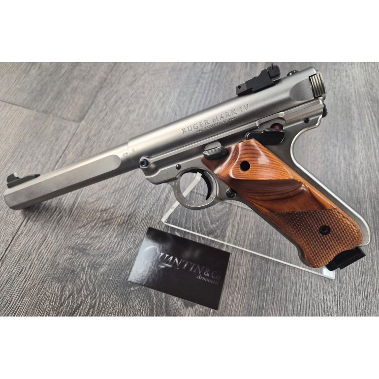 Occasion Pistolet Ruger Mark IV Inox Compétition calibre 22 lr Cat B