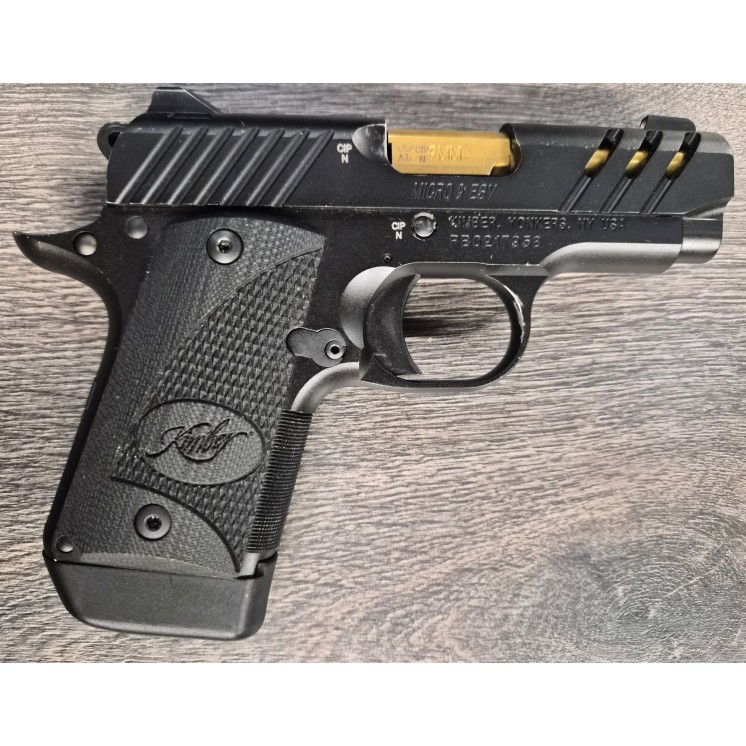 Occasion PISTOLET KIMBER MICRO ESV canon Gold Match en 9X19 MM  Cat B