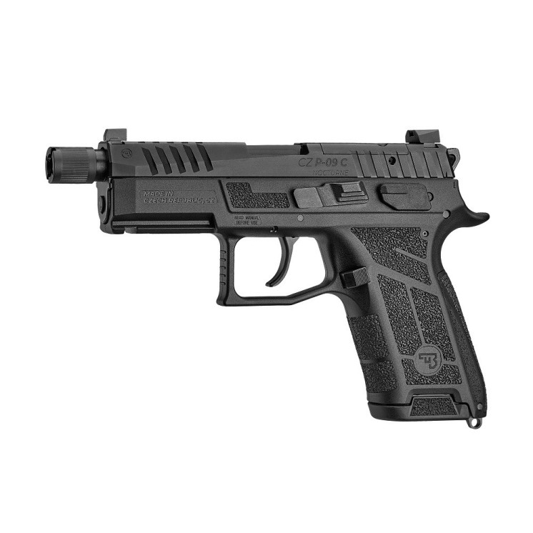 PISTOLET CZ P-09C NOCTURNE FILETE 15 COUPS CAL.9×19 CAT B