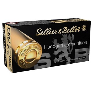 CARTOUCHES SELLIER BELLOT 9X19MM 124 GRS FMJ