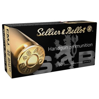 CARTOUCHES SELLIER BELLOT 45 ACP 230 GRS FMJ CAT B