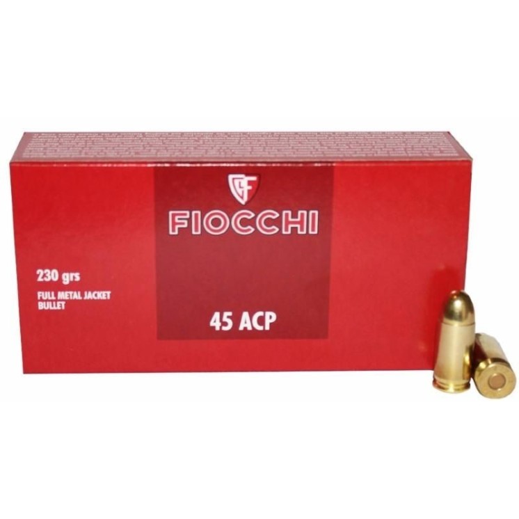 Cartouches Fiocchi classique cal 45 acp fmj 230 grains CAT B