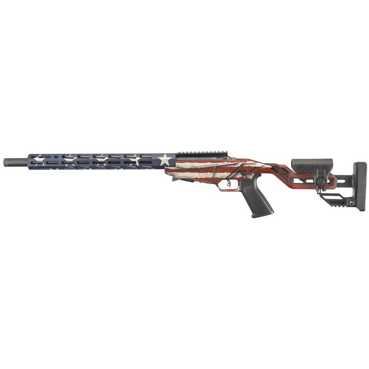 CARABINE RUGER PRECISION RIMFIRE 22LR 1 CHARGEUR 10CPS 18" DRAPEAU AMERICAIN CAT C